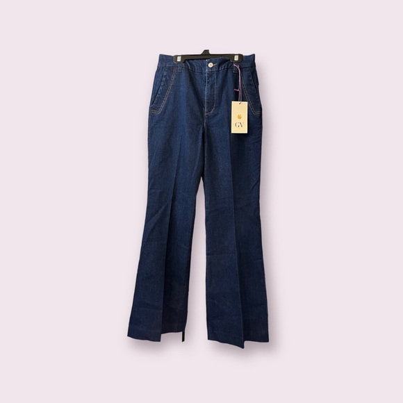 Christian Siriano x Gloria Vanderbilt Collab Sharp Denim Trouser Pant Size 27/4 - Picture 4 of 7